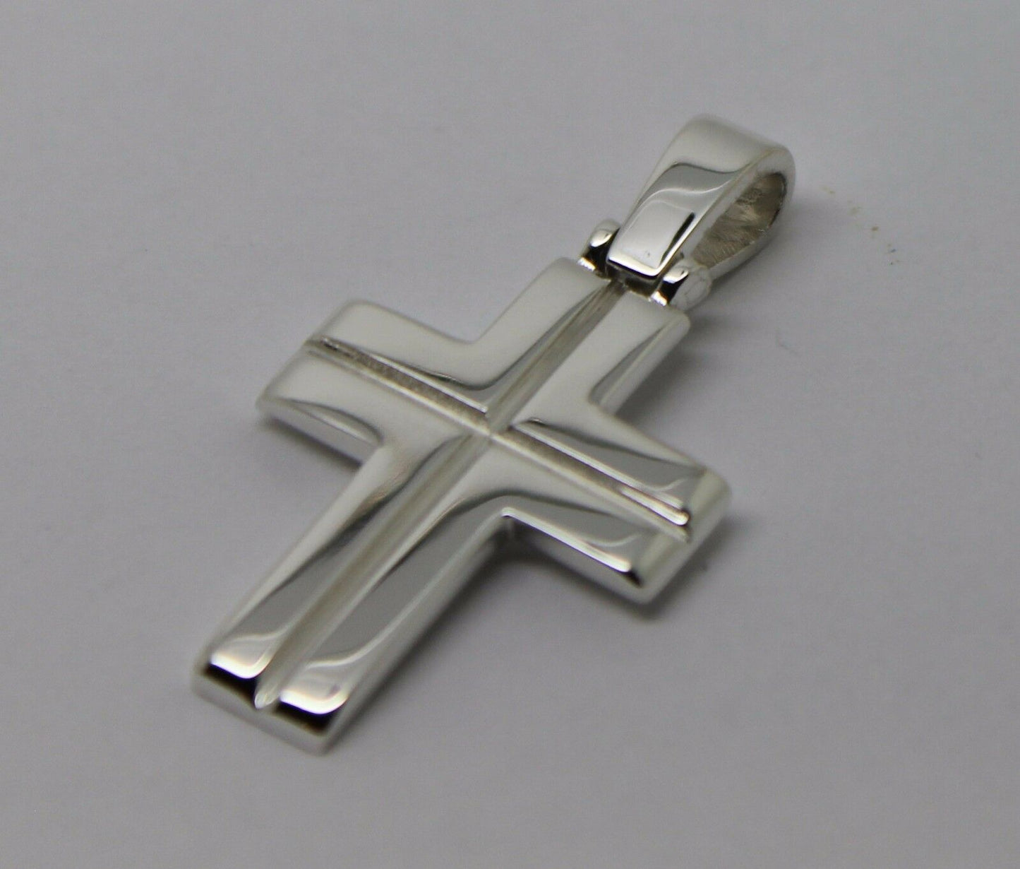 Kaedesigns, Genuine Solid New Sterling Silver Large Plain Cross Pendant