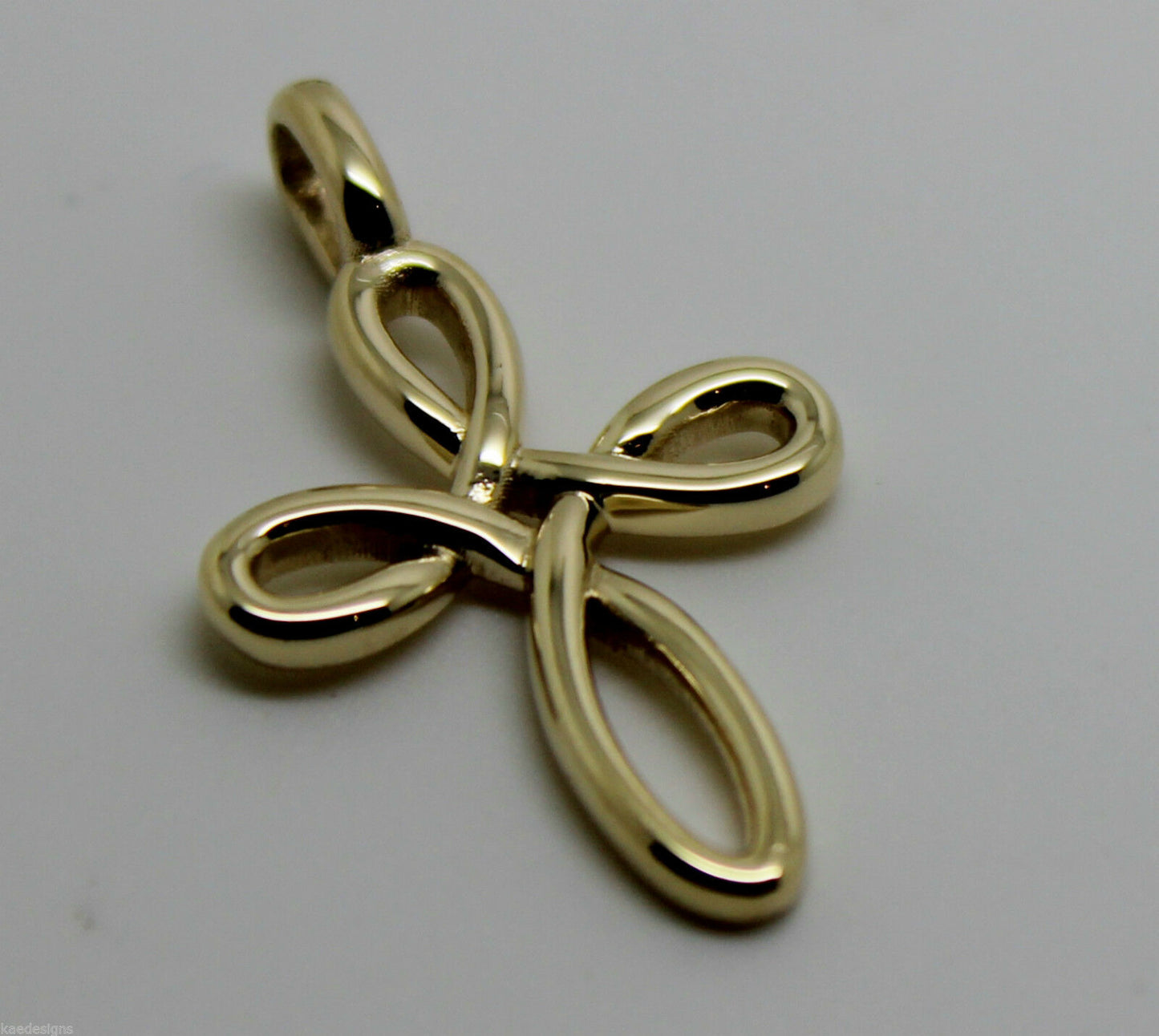 Kaedesigns, Genuine 9ct 9K Yellow, Rose or White Gold Medium Size Celtic Cross Pendant