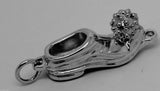 Kaedesigns Genuine Heavy 9ct New White Gold Solid Shoe Boot Pendant