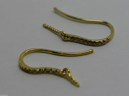 Kaedesigns, Genuine 18ct Yellow / Rose / White GOLD 18 x Diamond Earring Hooks