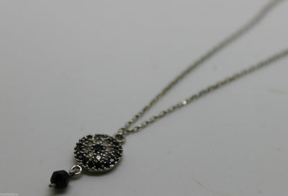 Kaedesigns New Genuine 925 Sterling silver black bead Necklace