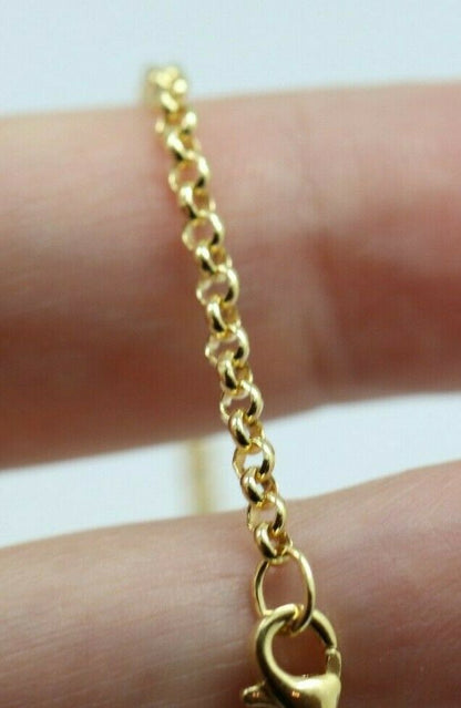 Genuine New 9ct Yellow or Rose Gold Solid 19cm Belcher Bracelet