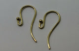 Sgp Gold Plated Yellow or Rose gold Sterling Silver Shepherd Hooks For Earrings