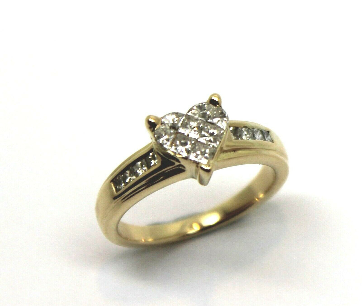 Genuine 18ct Yellow Gold Diamond 0.50 TDW Heart Ring