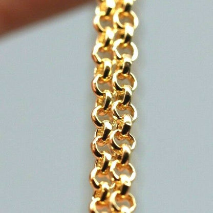 Genuine 9ct Yellow Gold Belcher Chain Necklace 50cm 5.6 grams