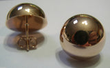 Kaedesigns, 9ct 9k Yellow Or White Or Rose Gold 375 16mm Half Ball Stud Earrings
