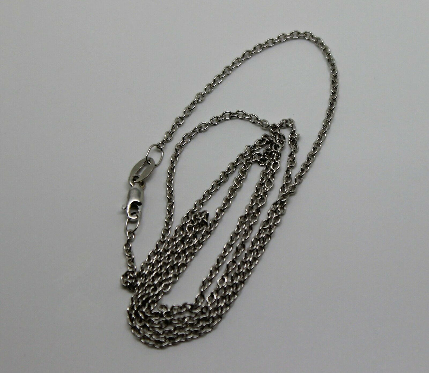 Genuine 9ct White Gold Belcher / Cable Chain 3.1 Grams 50cm