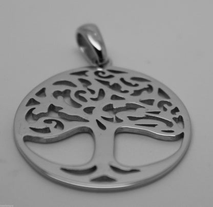 Genuine Heavy Solid 9ct Yellow Or Rose Or White Gold Tree Of Life Large Pendant