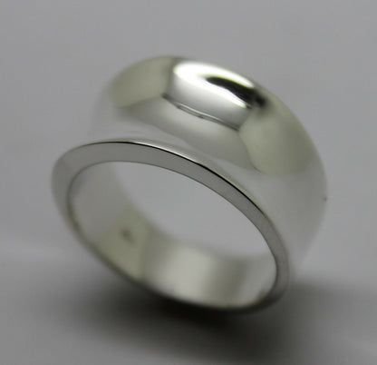 Kaedesigns, New Genuine Full Solid Sterling Silver Concave Dome Ring 250