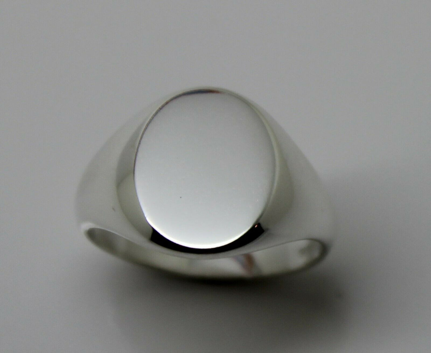 Genuine Size S Sterling Silver 925 Solid Heavy Signet Ring