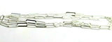 Sterling Silver Paper Clip Link Chain Necklace Pendant 75cm Long 7.7g