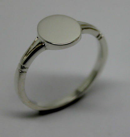 Kaedesigns New Size R Solid Sterling Silver 925 Oval Signet Ring