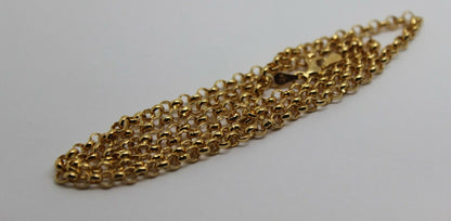 Genuine 9ct Yellow Gold Belcher Chain Necklace 54Cm 11 grams *Free Express Post In Oz*