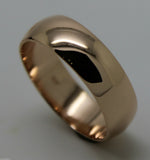 Kaedesigns 6mm Genuine Solid 9ct Rose Gold Wedding Band Ring Size N/7 To Z+4/15