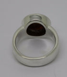 Size N Genuine New Solid Sterling Silver 925 & 9ct Rose Gold 375 Half Ball Ring