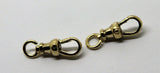 Genuine 9ct Solid 2 X Yellow Gold Albert Swivel Clasp 15mm Size