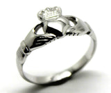 Size M  Sterling Silver Irish Claddagh Ring Rrp$175