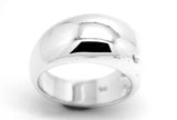 Size M New Genuine Sterling Silver 10mm Dome Ring *Free Express Post