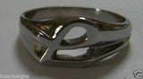 Genuine 9ct 9kt  Solid Yellow Or Rose Or White Gold 375 Large Initial Ring L