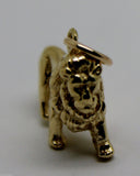 Kaedesigns, Heavy 3D 9ct Yellow Or Rose Or White Gold Lion Charm Or Pendant