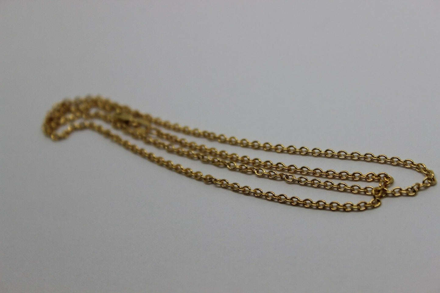 9ct Yellow Gold Belcher / Cable Chain Necklace 45cm 2.57grams