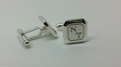 Kaedesigns, Genuine Solid Sterling Silver, 925 Custom Made Heavy Cuff Links