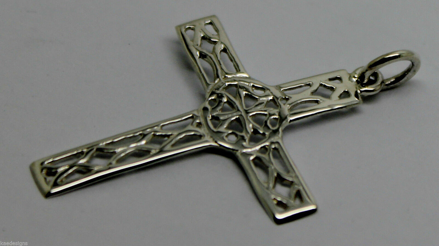 Kaedesigns Genuine Sterling Silver 925 Delicate Filigree Celtic Cross Pendant