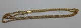 9ct Yellow Gold Belcher / Cable Chain Necklace 45cm 2.57grams
