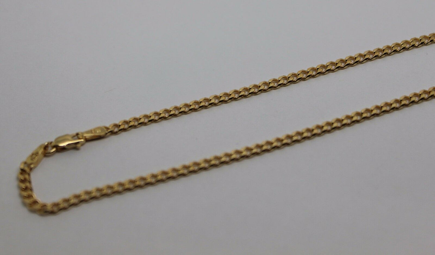 Genuine 9ct Solid Yellow Gold 25cm Kerb Curb Anklet Belcher