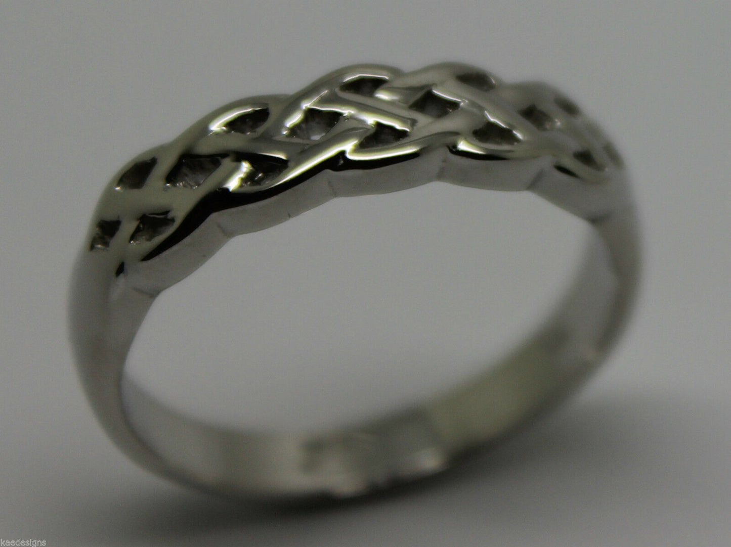 Kaedesigns,Genuine 9ct White, Rose Or White Gold Large Celtic Ring In Your Size