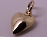 Kaedesigns New Genuine 9ct Yellow or Rose or White Gold Heart Charm or Pendant