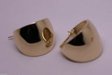 Kaedesigns, Genuine 9ct 9K 15mm Wide Yellow, Rose & White Gold / 375, Hoop Full Solid Earrings