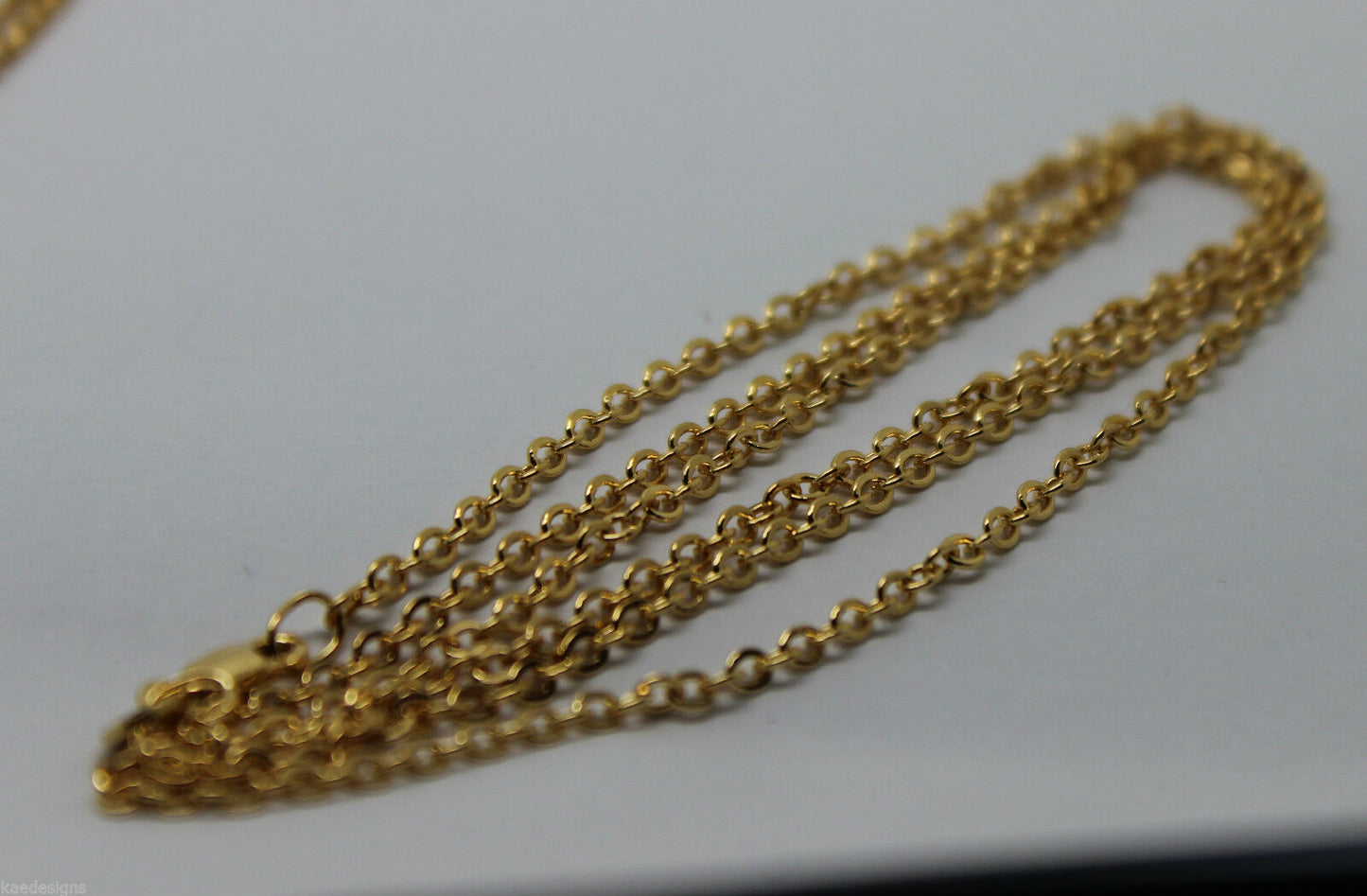 Genuine 9ct 9k Yellow or Rose Gold Belcher Chain Necklace 80cm Very Long 4.5grams