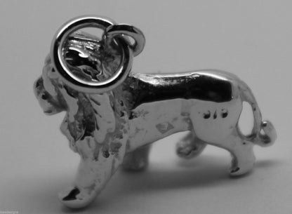 Kaedesigns, Heavy 3D 9ct Yellow Or Rose Or White Gold Lion Charm Or Pendant