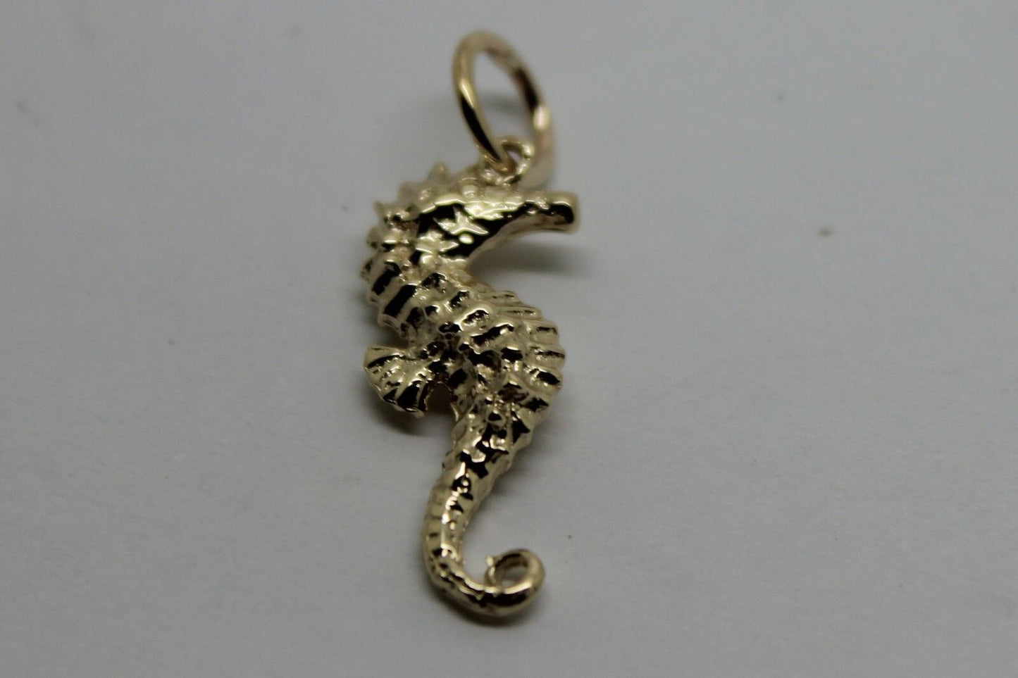 Kaedesigns, Genuine 9ct Yellow Or Rose Or White Gold Or Silver 3D Seahorse Charm