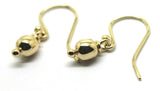 Kaedesigns New Genuine 9ct 9k Yellow, Rose or White Gold 6mm Hook Ball Earrings