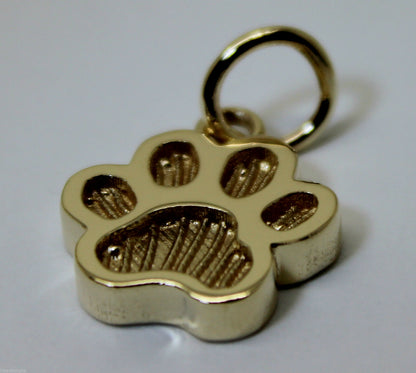 Kaedesigns Genuine 9ct Yellow or Rose or White Gold charm Dog Animal PAW Pendant