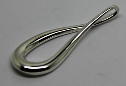 Genuine Sterling Silver 925 Medium or Large Solid Teardrop Pendant