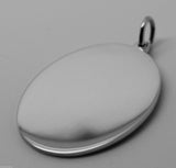Kaedesign Genuine 375 9ct Yellow Or Rose Or White Gold Large Oval Shield Pendant