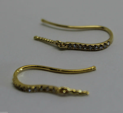 Kaedesigns, Genuine 18ct Yellow / Rose / White GOLD 18 x Diamond Earring Hooks