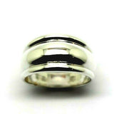 Genuine Sterling Silver Solid Extra Large 13mm Wide Dome Ring in your size