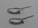 Sterling Silver 925 Shepherd Hooks Swinging Cup Heavy Weight With Pin