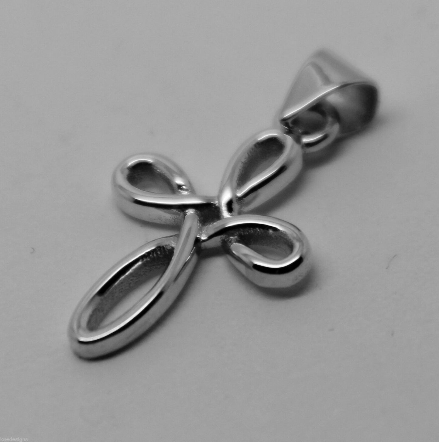 Kaedesigns New Genuine Small Sterling Silver Delicate  Celtic Cross Pendant