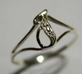 KAEDESIGNS NEW Size N 9ct white gold initial J ring