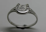 Size Q Kaedesigns, New Genuine Sterling Silver / 925, Lucky Horse Shoe Ring 226