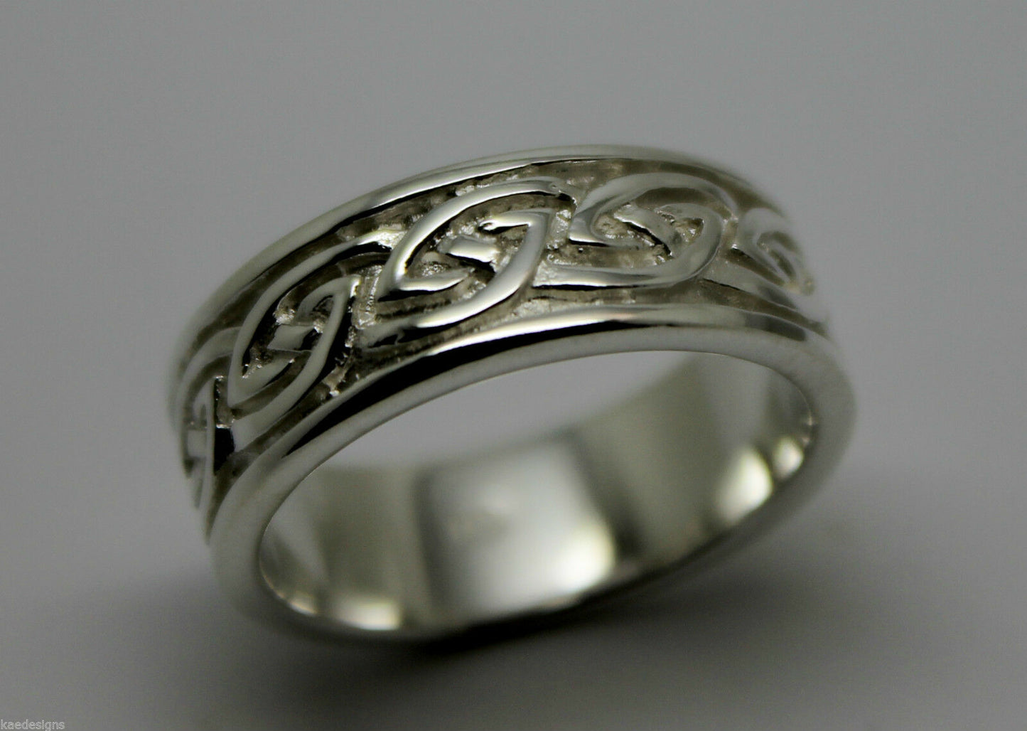 Size N New Genuine Sterling Silver Solid Celtic Weave Ring