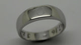 Size T New Heavy Solid 9ct 9k White Gold Wedding Band Ring, Free Engraving