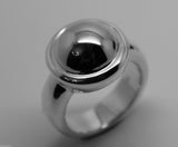 Size J Kaedesigns New Genuine Ring Heavy New Sterling Silver 925 Half Ball Ring