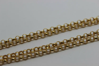 Genuine 9ct Yellow Gold Belcher Chain Necklace 54Cm 11 grams *Free Express Post In Oz*