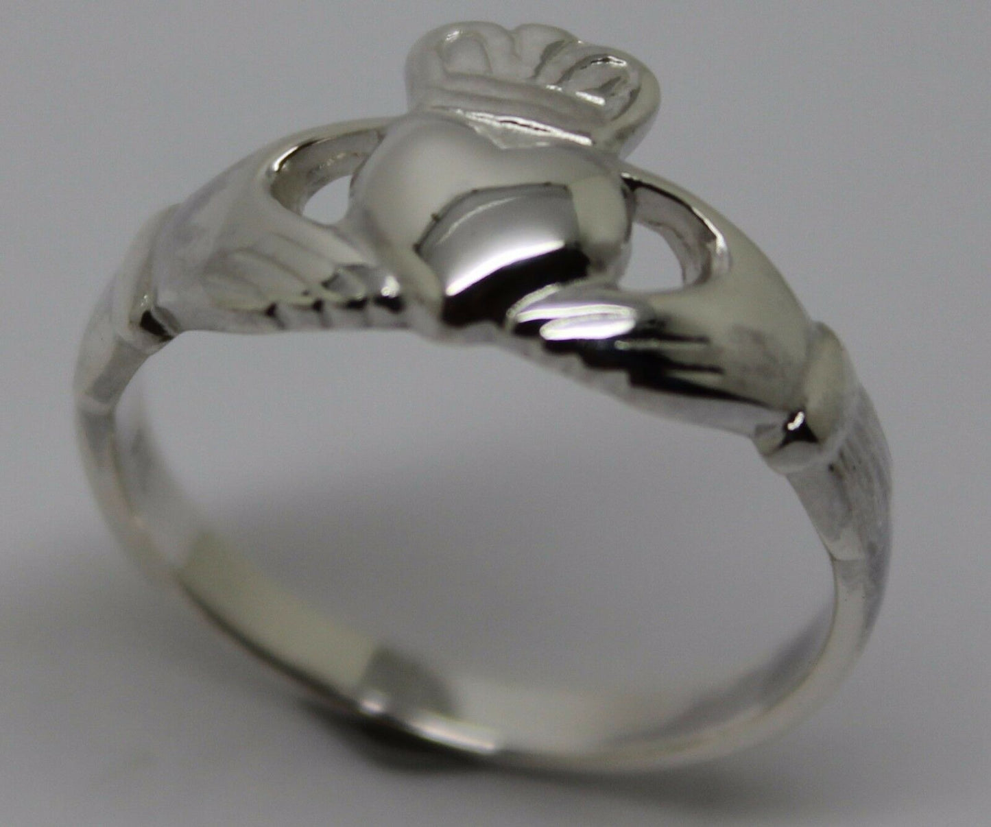 Genuine 9ct 375 Solid Yellow, Rose or White Gold Claddagh Celtic Friendship Ring In Your